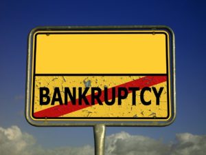 town sign, bankruptcy, insolvency